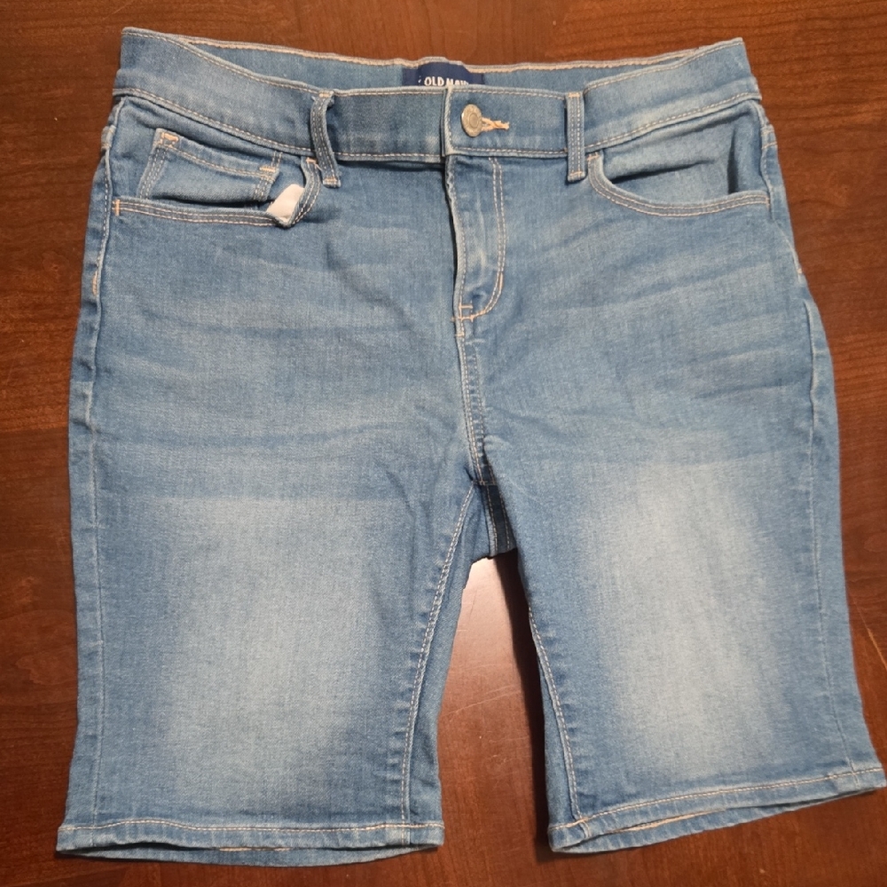 Old Navy Light Blue Denim Bermuda Shorts
